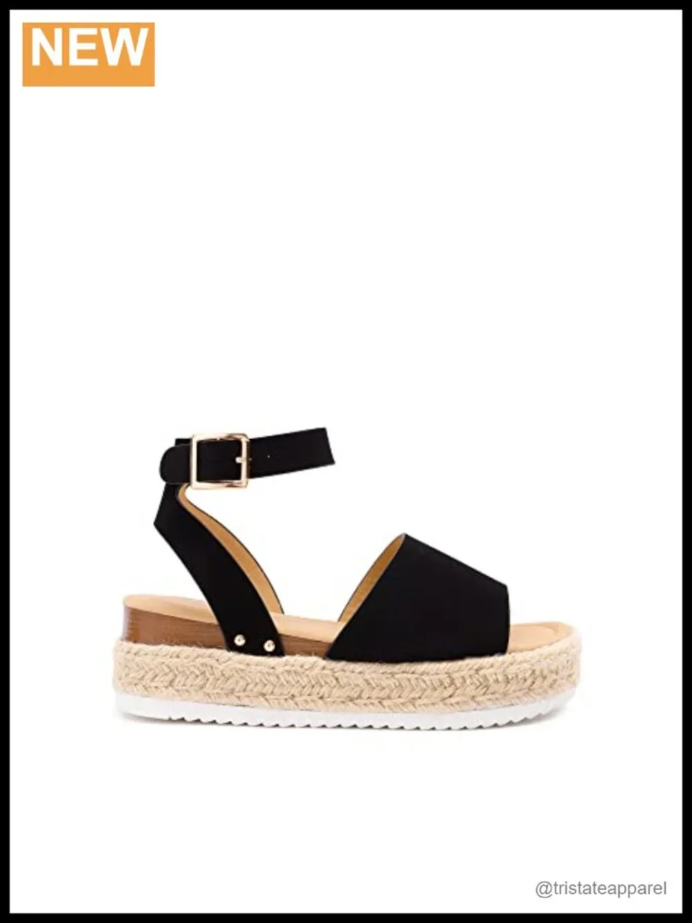 Women's Platform Espadrille Wedge Sandals with Ankle Strap